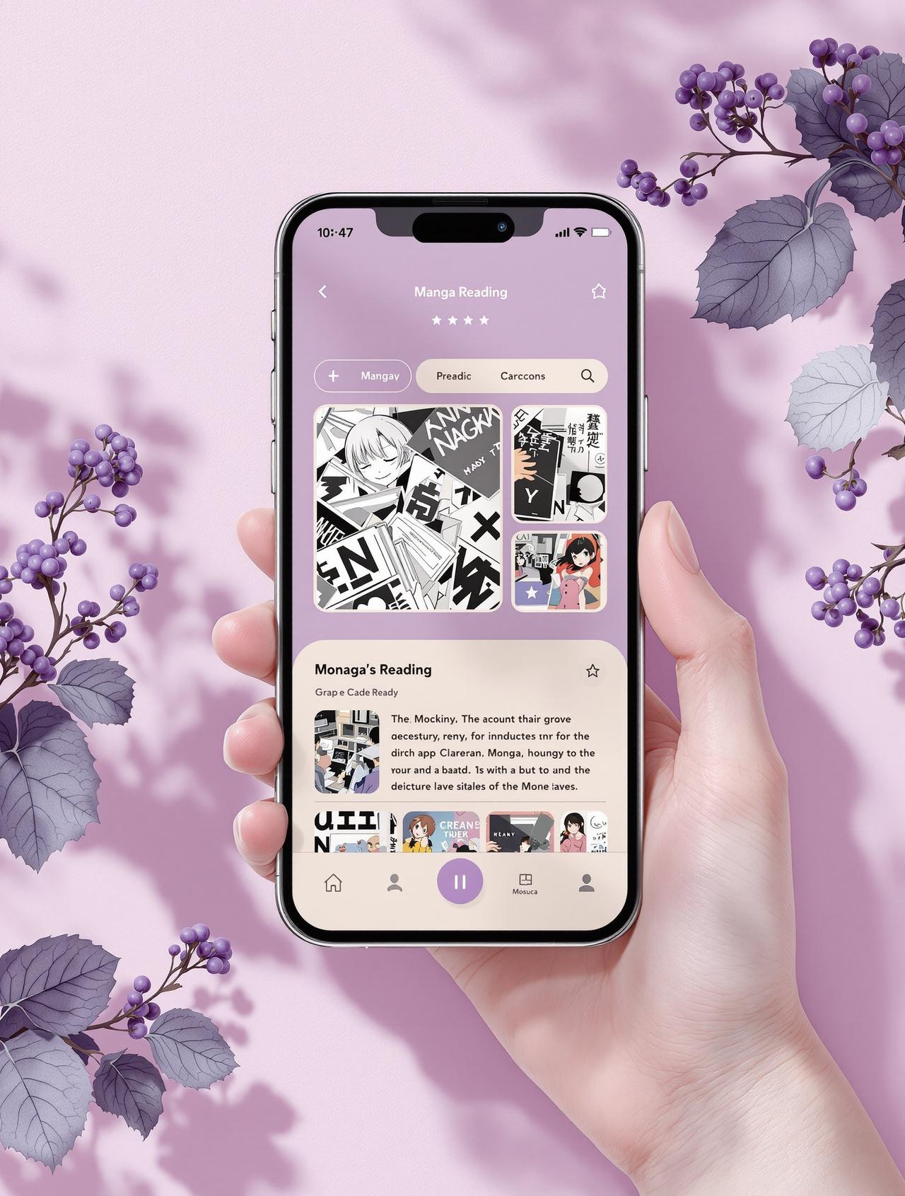 科学漫画APP界面展示